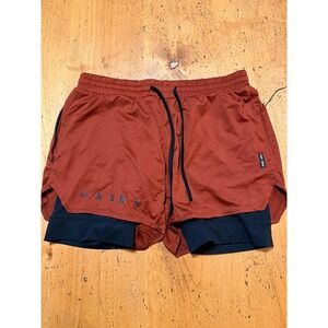ASRV‎ Shorts Men's Size XLarge Brick Red  DSG-0828 Aerosilver 5" Liner Wings Gym